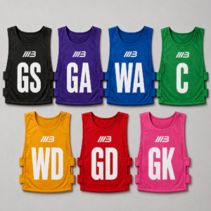 Netball Bibs – Premium Set of 7 | Mint Bespokewear